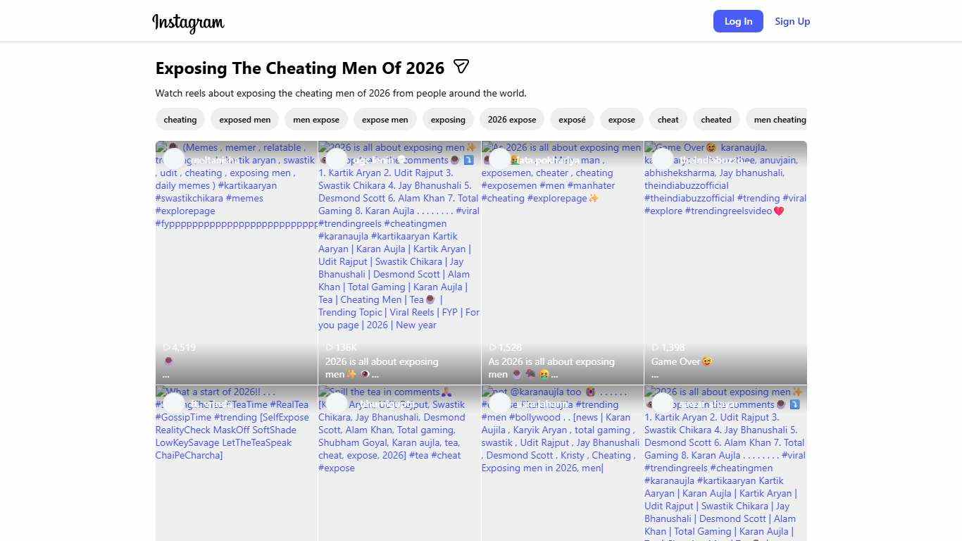 Exposing The Cheating Men Of 2026